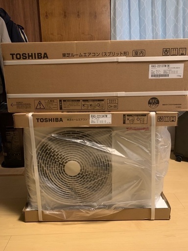 新品未開封のエアコン