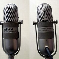 レトロ AIWA リボンマイク TYPE VM-17 600Ω ガイコツマイク マイクスタンドセット 動作未確認 アイワ 札幌市 新道東店 レトロ AIWA リボンマイク TYPE VM-17 600Ω ガイコツマイク マイク