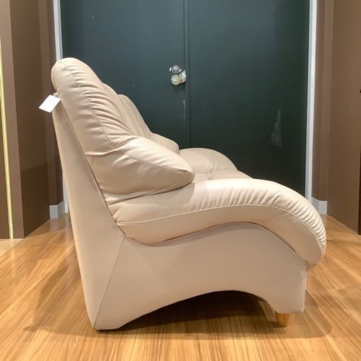 トレファク神戸南店】3人掛けソファー 合皮【取りに来られる方限定】