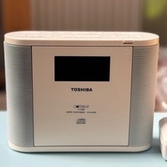 TOSHIBA CDラジオ CUTEBEAT ホワイト TY-C...