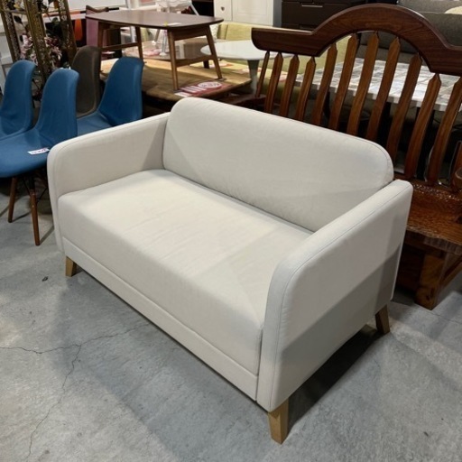 ☆早い者勝ち!!☆ 売れ筋コンパクトソファ!! IKEA リーナネス 2人掛けソファ カウチソファ 布製 ベージュ