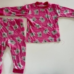 【お譲りします】 パジャマ 80 サイズ ぞう 象 ピンク 子供...