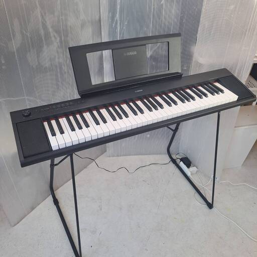 2022年製　ヤマハ　電子キーボード　piaggero　NP-12　ブラック　スタンド付属