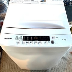 受け渡し決定済み★中古★Hisense 5.5kg 洗濯機【HW...
