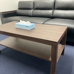 引取限定】応接セット（3人掛けソファ x1 / 1人掛けソファ x2 / ロー