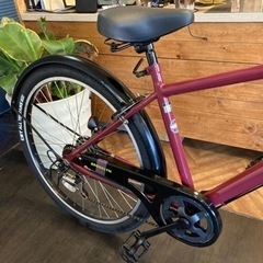 【前後タイヤ新品！】6段変速　シティMTB 27.5インチ自転車　ワインレッド 前後タイヤ新品！】6段変速 シティMTB 27.5インチ自転車 ワインレッド