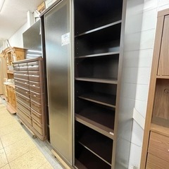 松田家具 食器棚 キッチンボード 大型 ブラウン