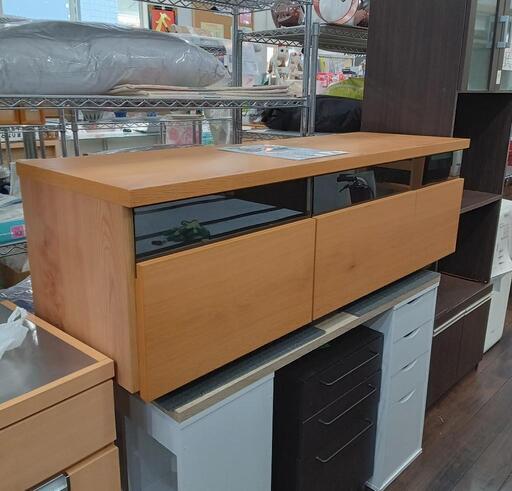 ★テレビボード  テレビ台  大川家具  幅137cm【40,000円位で購入】自社配送時代引き可※現金、クレジット、スマホ決済対応※
