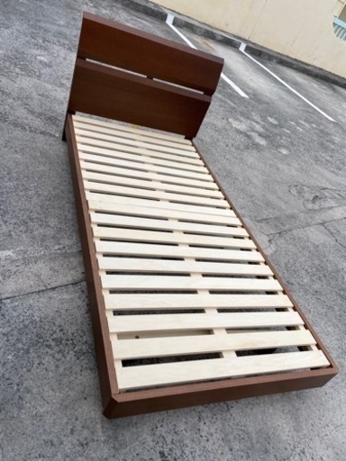 ベッド シングル シンプル 木 レトロ 寝具 新生活　No.2776
