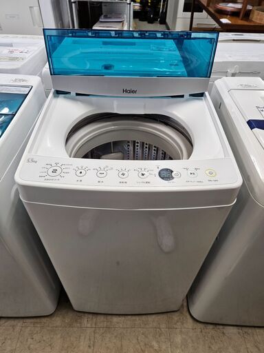 リサイクルショップどりーむ荒田店 No10540　新生活応援！　ハイアール　洗濯機　2018年製　容量5.5キロ　1人暮らしに最適なサイズです♪
