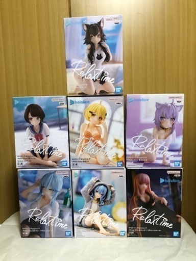 バラ売りの場合はご相談ください！ホロライブ hololive IF relax time フィギュア 雪花ラミィ 星街すいせい 夜空メル 大神ミオ 猫又おかゆ 大空スバル 森カリオペ 7つまとめ売り