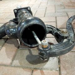 昭和レトロ 井戸ポンプ 手押しポンプ 川本式 32型 鋳物 ポンプ確認済 古道具 古民具 ガーデニング オブジェ 現状品