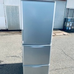 シャープ　ノンフロン冷凍冷蔵庫　SJ-W351C-S