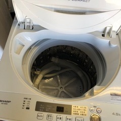 北九州市内保証無料　保証付き　シャープ 4．5kg全自動洗濯機 keyword キーワードホワイト ESG4E6KW 北九州市内保証無料 保証付き シャープ 4．5kg全自動洗濯機 keyword