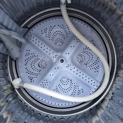 　北九州市内配送無料　保証付き　シャープ タテ型洗濯乾燥機 穴なし槽 5.5kg ピンク ES-TX5A-P