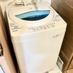 【譲り先決定済】洗濯機（TOSHIBA 5kg 2017年製）