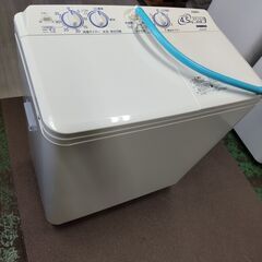 値下げ 国産 アクア 二槽式 洗濯機 AQW-N451 18年製...