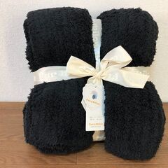 新品タオルケット/シングル用　高級寝具Fur&milonブラック...