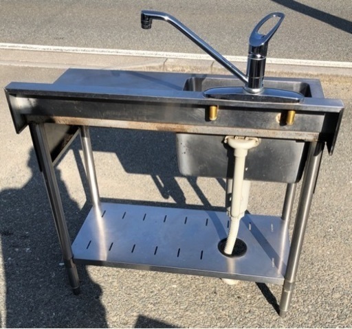 ⭐︎中古品　マルゼン　水切り1槽シンク　900×450×800mm  厨房用品⭐︎ ⭐︎中古品 マルゼン 水切り1槽シンク 900×450×800mm 厨房用品⭐︎