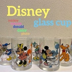 Disneyガラスコップ5個セット　ディズニー　未使用品