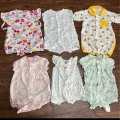 プチバトー2枚　ベビーロンパース　子供用品 キッズ用品 子供服