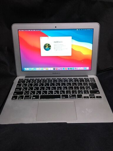 「MacBook Air 11インチ Mid 2013 MD711J/A」 Core i5搭載 /メモリー4GB / SSD-128GB / MacOS(BigSur)とOffice2019・Bootcamp側はWin11(最新23H2)とOfficeProPlusで選択起動可能 / キーボードの一部難アリ中古品