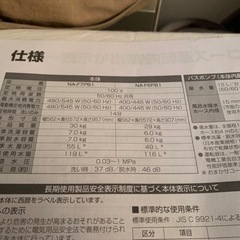 23年10月納品 Panasonic 洗濯機 NA-F6PB1 家電 生活家電 洗濯機
