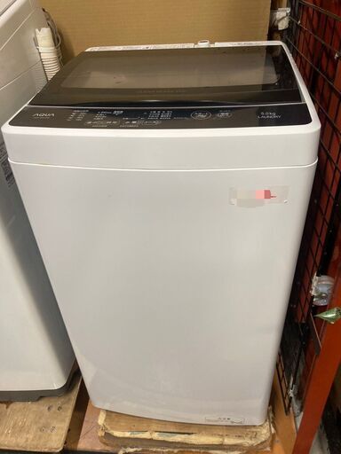 ☆中古￥11,800！AQUA　5.0kg洗濯機　家電　2021年製　AQW-G50JJ型　幅53㎝ｘ奥行50㎝ｘ高さ89㎝　【BC101】
