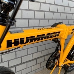 試し乗りのみ！HUMMER FDB206Z-DK ハマー 20インチ 6変速 フォールディングバイク 折り畳み自転車