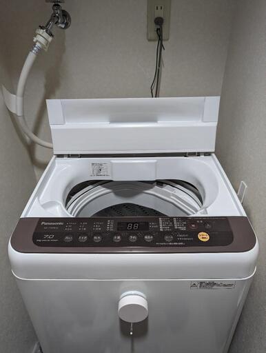洗濯機　Panasonic　7kg　2019年製