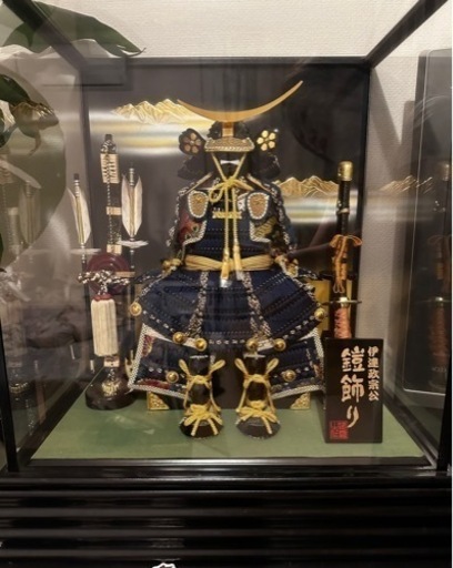 伊達政宗公✨鎧兜✨ガラスケース✨美品