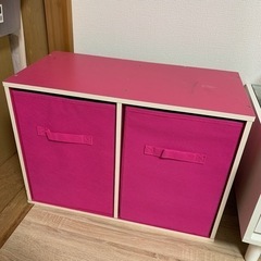 家具 収納家具 カラーボックス　ピンク