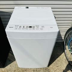 洗濯機 6kg YAMAZEN YWM-60 2022年製
