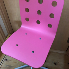 IKEA  デスクチェア　椅子上下高さ調整可能　ピンク