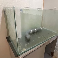 90センチオーバーフローガラス水槽(90×45×45)