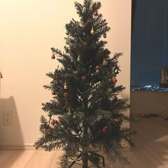 Francfranc クリスマスツリー 1m グリーン LED1...