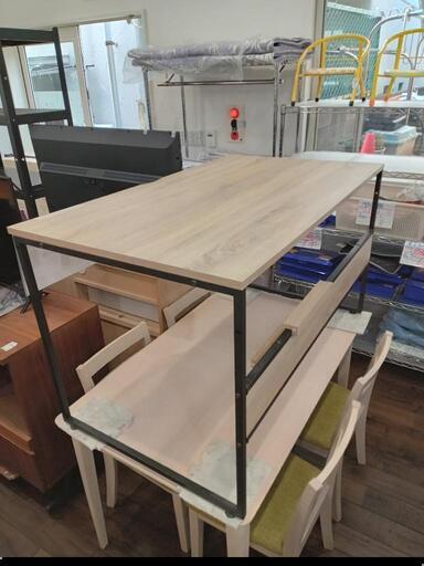★ 展示品❗  パソコンデスク  (タップ収納付き)  スチール脚  ヴィンテージ調【定価17,990円】自社配送時代引き可※現金、クレジット、スマホ決済対応※