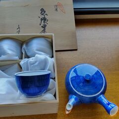 【未使用・箱あり】有田焼の急須茶器（5客）