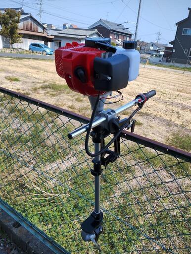 エンジン式 船外機 2スト ハイパワー2馬力 52ccタイプ！免許不要でクラス最強! ゴムボート フィッシングボート 小型船舶 2サイクル 2ストロ