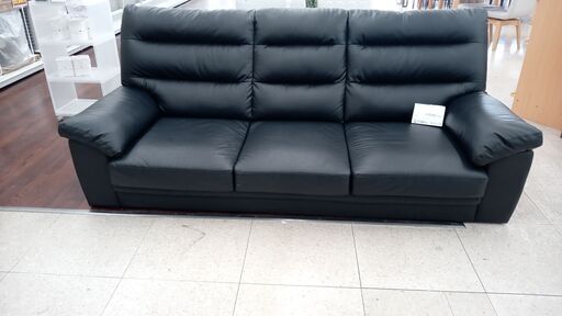 ★ジモティ割あり★  ソファー 黒 H×D×W クリーニング済み TJ4783