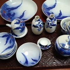 香蘭社　万年青　食器揃