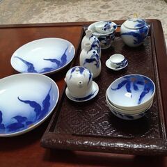 香蘭社　万年青　食器揃