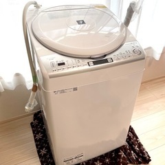 洗濯機 8kg【SHARP ES-TX8D】