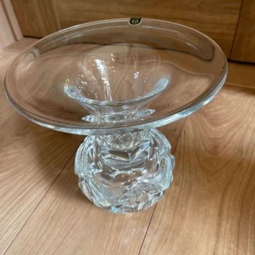 ノリタケ クリスタル花瓶 ノリタケ Noritake 草花模様柄クリスタル花瓶