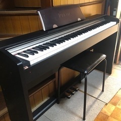 中古美品2010年製CASIO Privia PX-730 BK電子ピアノ(簡単椅子付き)