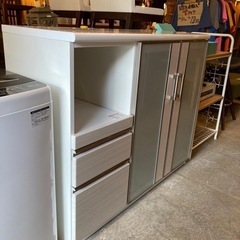 ニトリ キッチンカウンター Nポスティア120 食器棚