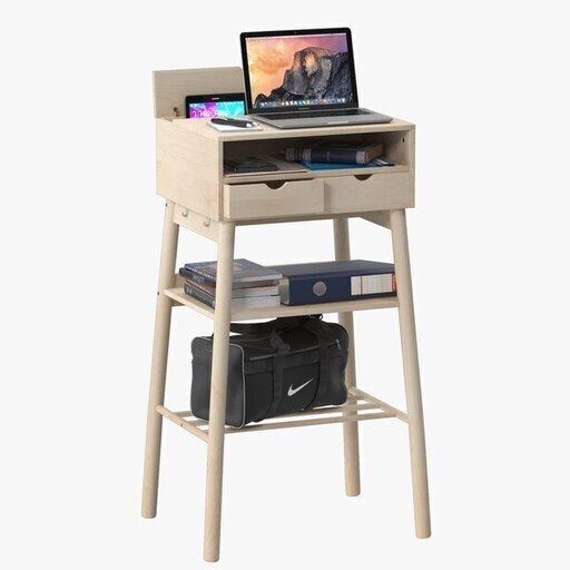 Knotten Standing Desk White Birch: Buy Online at Best Price in UAE