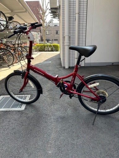 折り畳み自転車(赤)