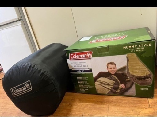 【Coleman コールマン】★大人用寝袋(マミー型) 緑 -18度まで対応★sleeping bag Mummy Style