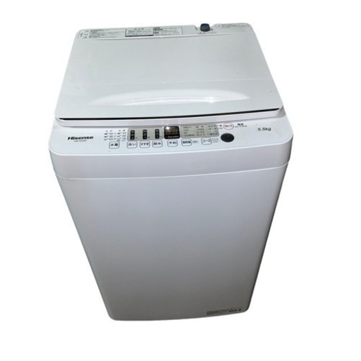 【ジ0316-41】 年式まだま最新シリーズ❗️ Hisense 2022年　洗濯機 5,5kg